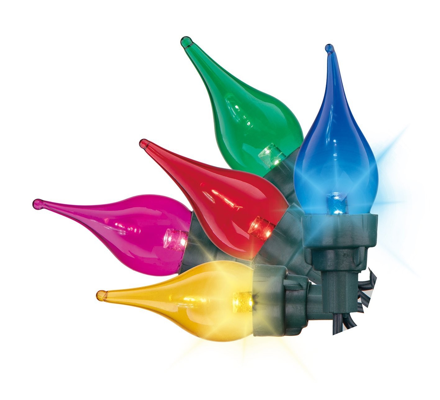 Tupkee Christmas Random Twinkle Flame Tip Light Set - 10 of 50 Lights Twinkle gallery