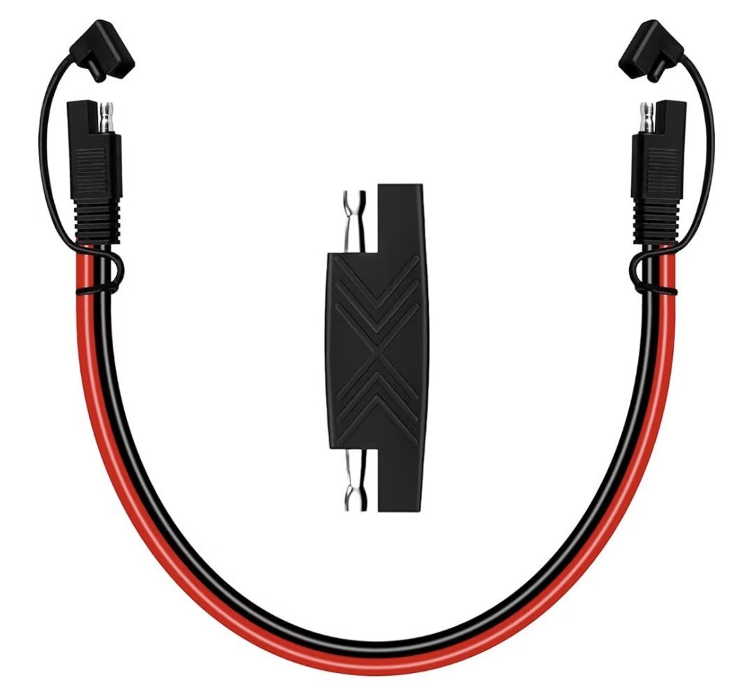 SAE Extension Cable 10AWG 1 FT Quick Disconnect Wire Harness with SAE Adapter gallery