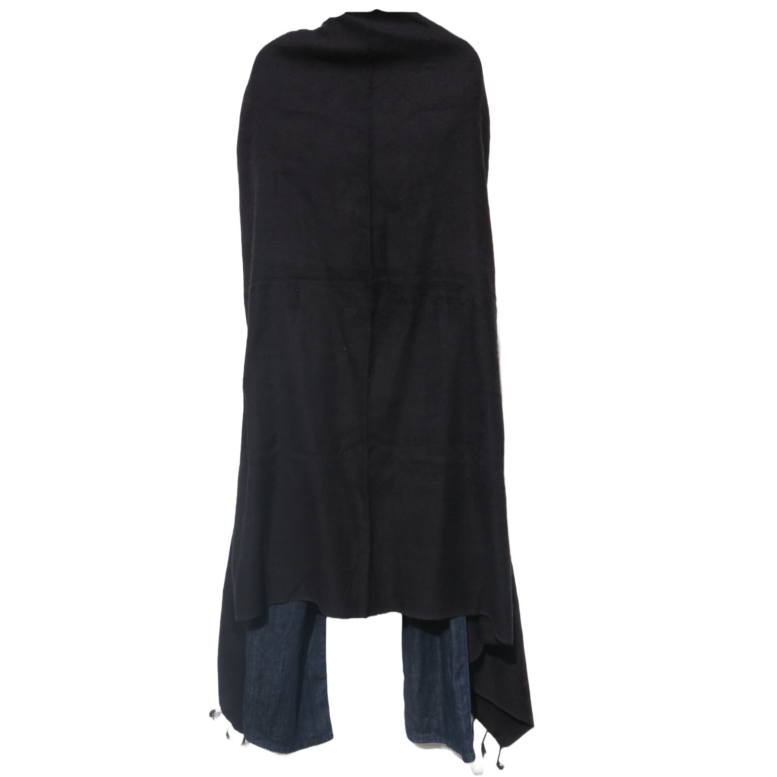 Yak Wool Blend |Blanket/Throw |Nepal |Handmade |Over-Sized | Black gallery