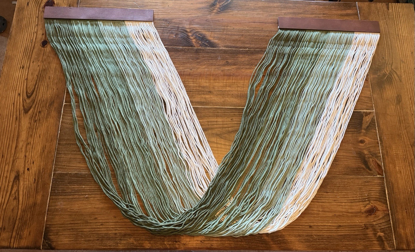 Large Ombre Macrame Wall Hanging - Dip Dyed Yarn Tapestry Decor gallery