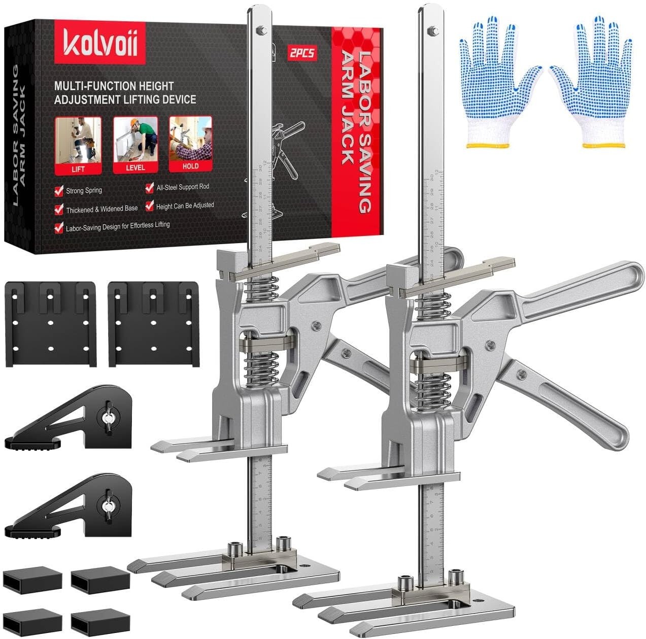 Labor Saving Arm Jack 2 Pack 10 Inch All Metal Hand Lifting Tool for Furniture gallery
