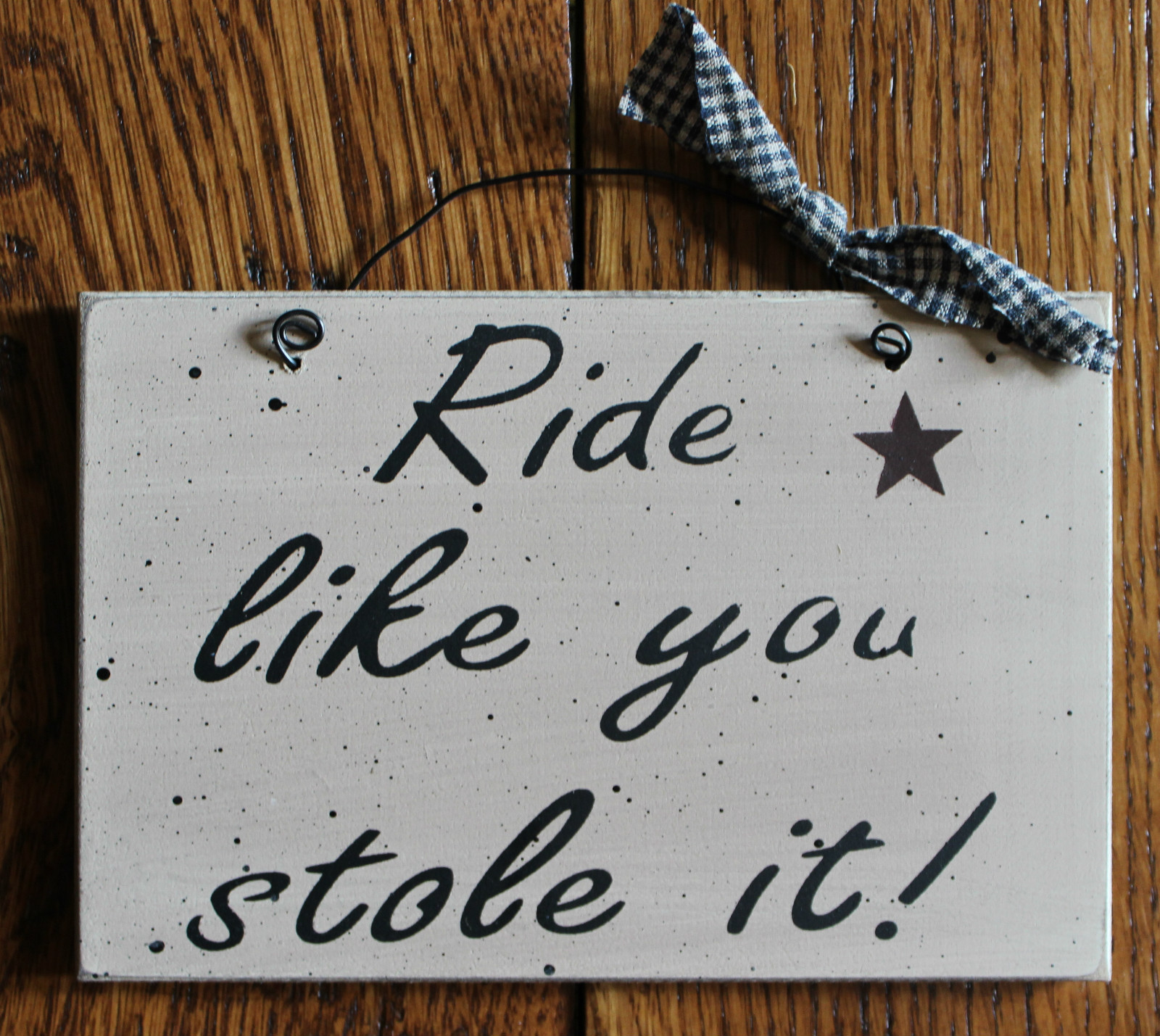 New Small Ride Like Your Stole It! Funny Plaque Sign 4" x 6" Warm Home Decor gallery
