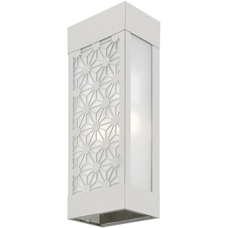 Livex Lighting 24322-91 Berkeley 2 Light 17 inch Brushed Nickel Outdoor Sconce gallery
