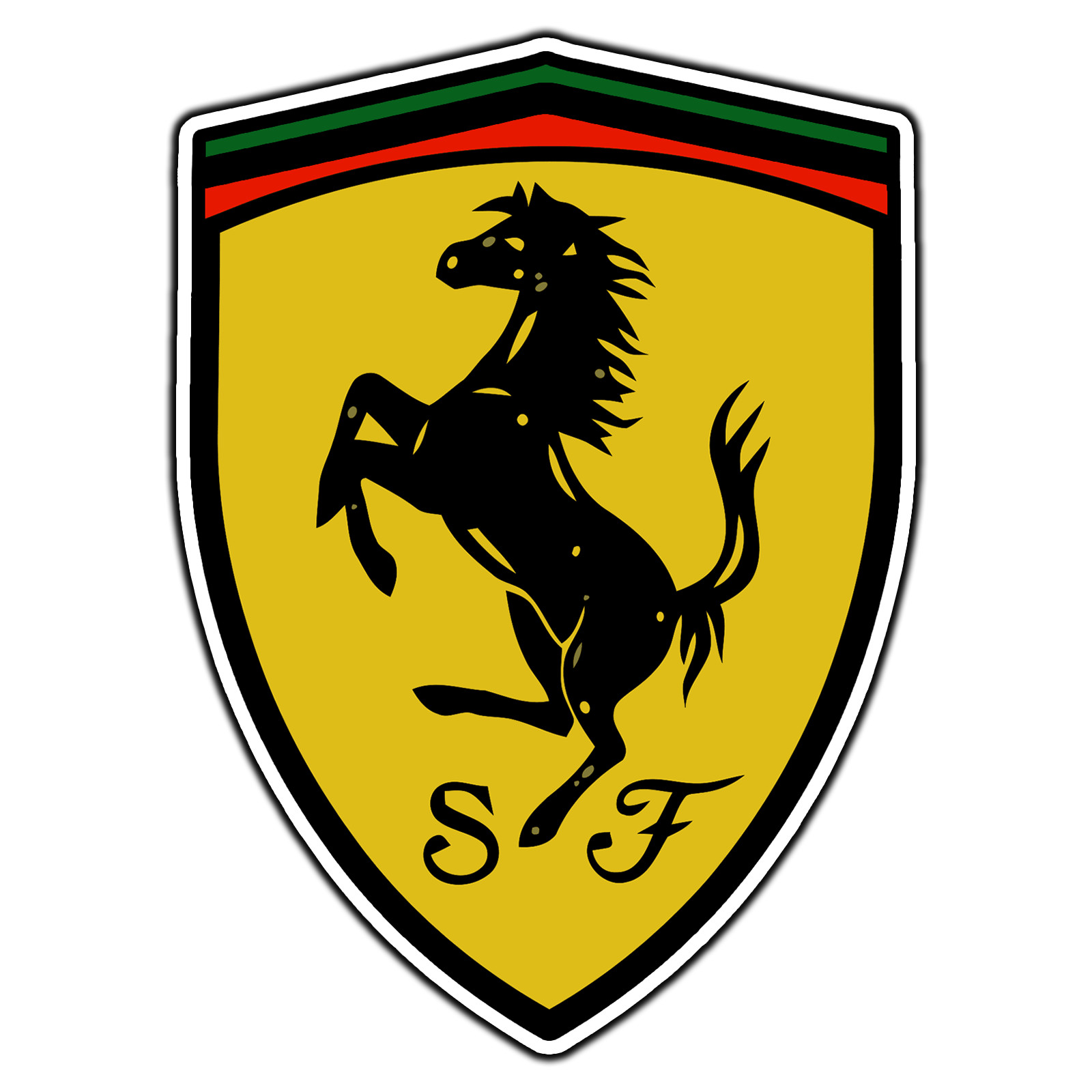 Scuderia Ferrari Crest Logo #2 Sticker Waterproof Vinyl Decal Die-Cut Car gallery