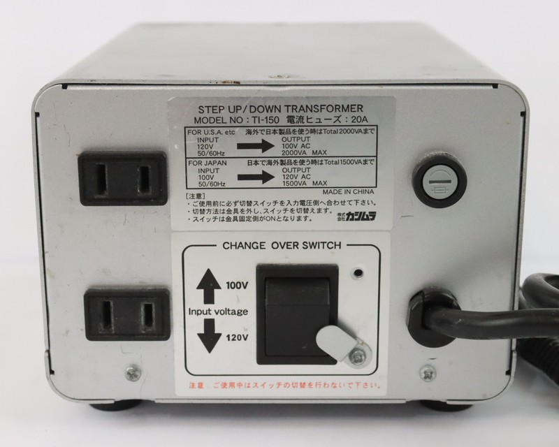 Kashimura TI-150 Step Up / Down Voltage Converter Transformer 110V-130V 2000W gallery