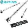 DURATECH 3PC Breaker Bar Set 1/4' 3/8'' 1/2'' Dr Breaker Bars 6" 10" 15" Length gallery