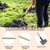 2 Pcs Wooden Shovel Handle Replacement 41" 41", natural wood color gallery