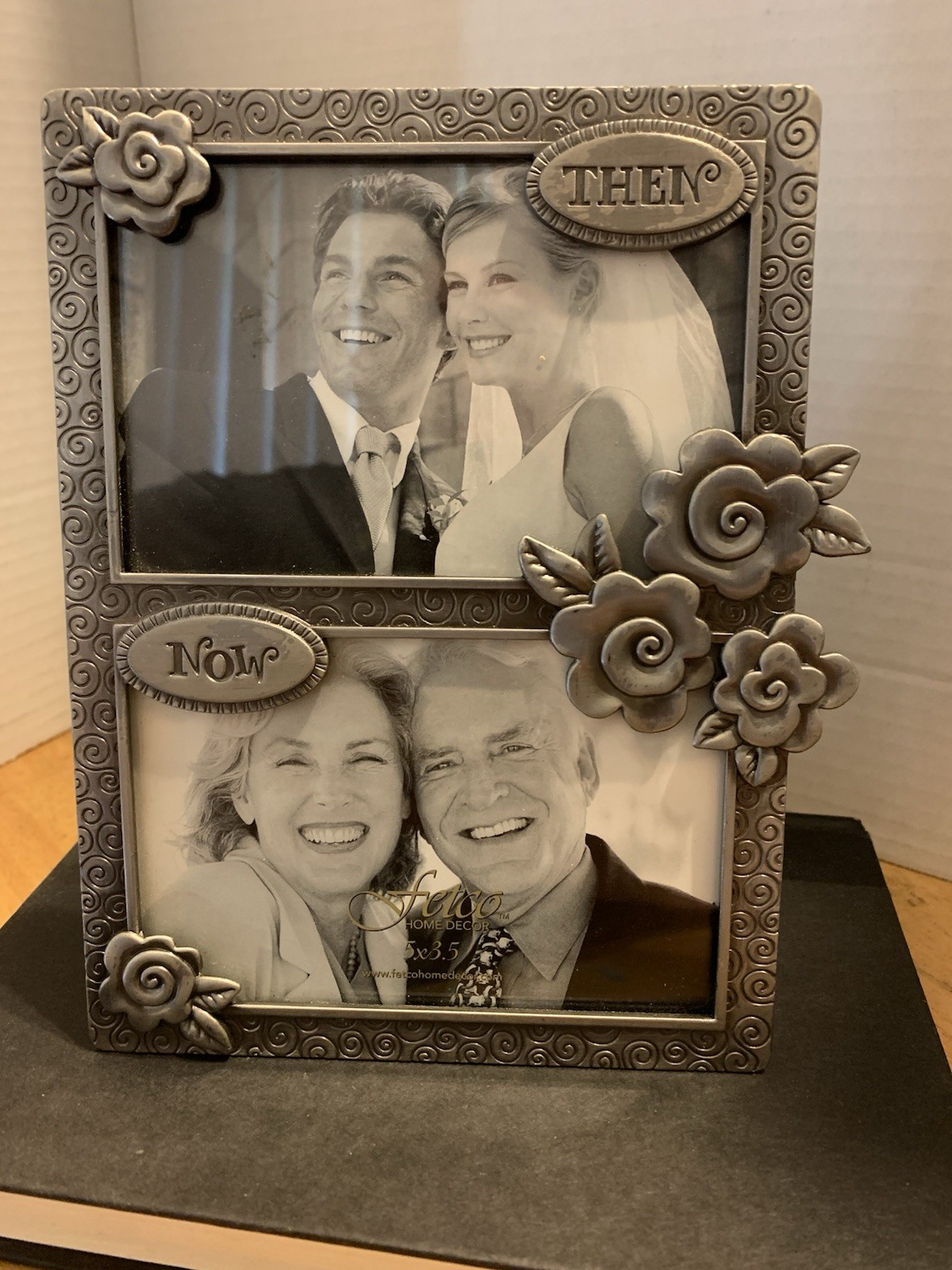 Pewter Then And Now Large Double Frame gallery