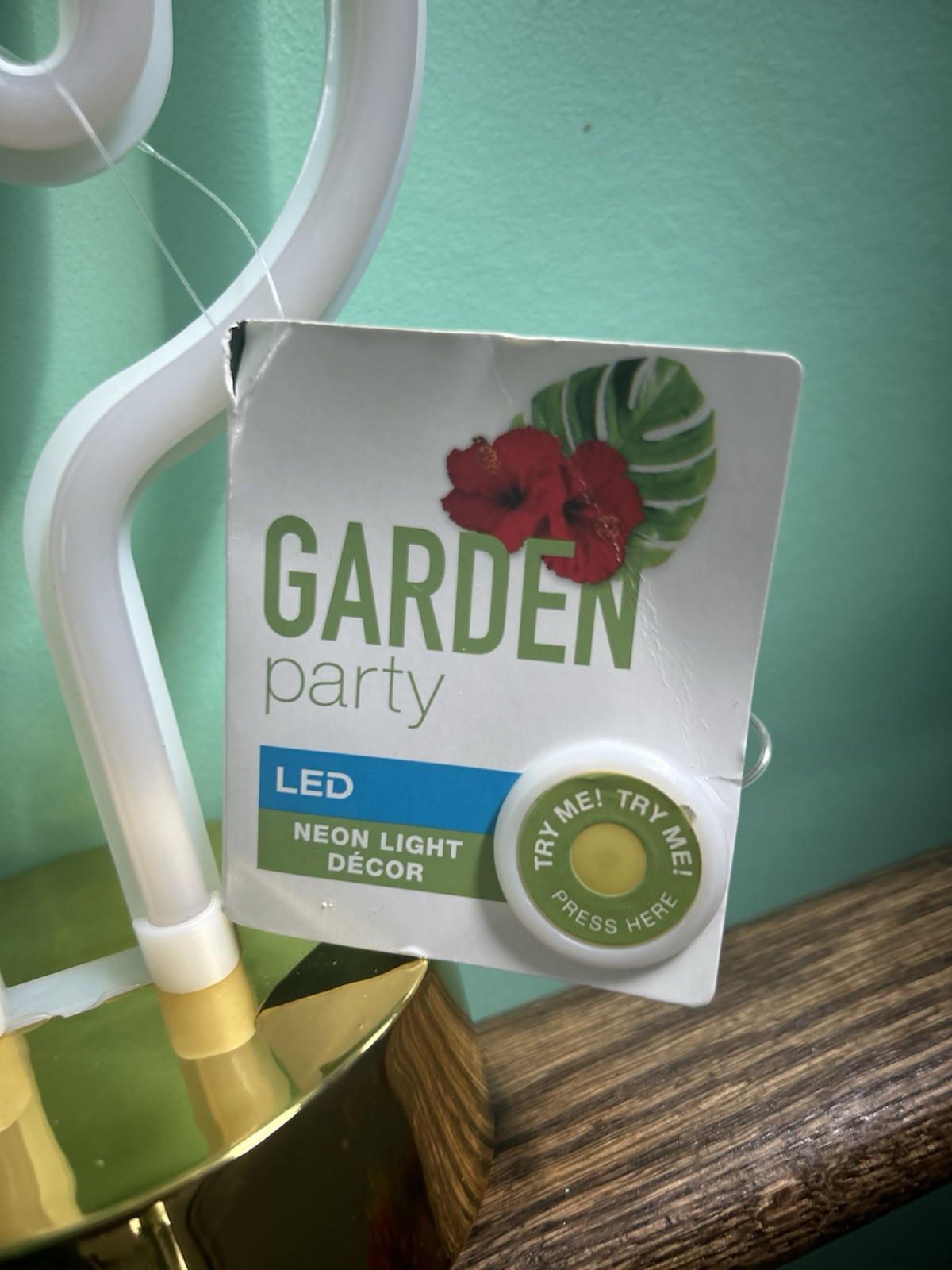 NEON Green Cactus LED Garden Party Light Decor Back Yard, Bar, Man Cave gallery