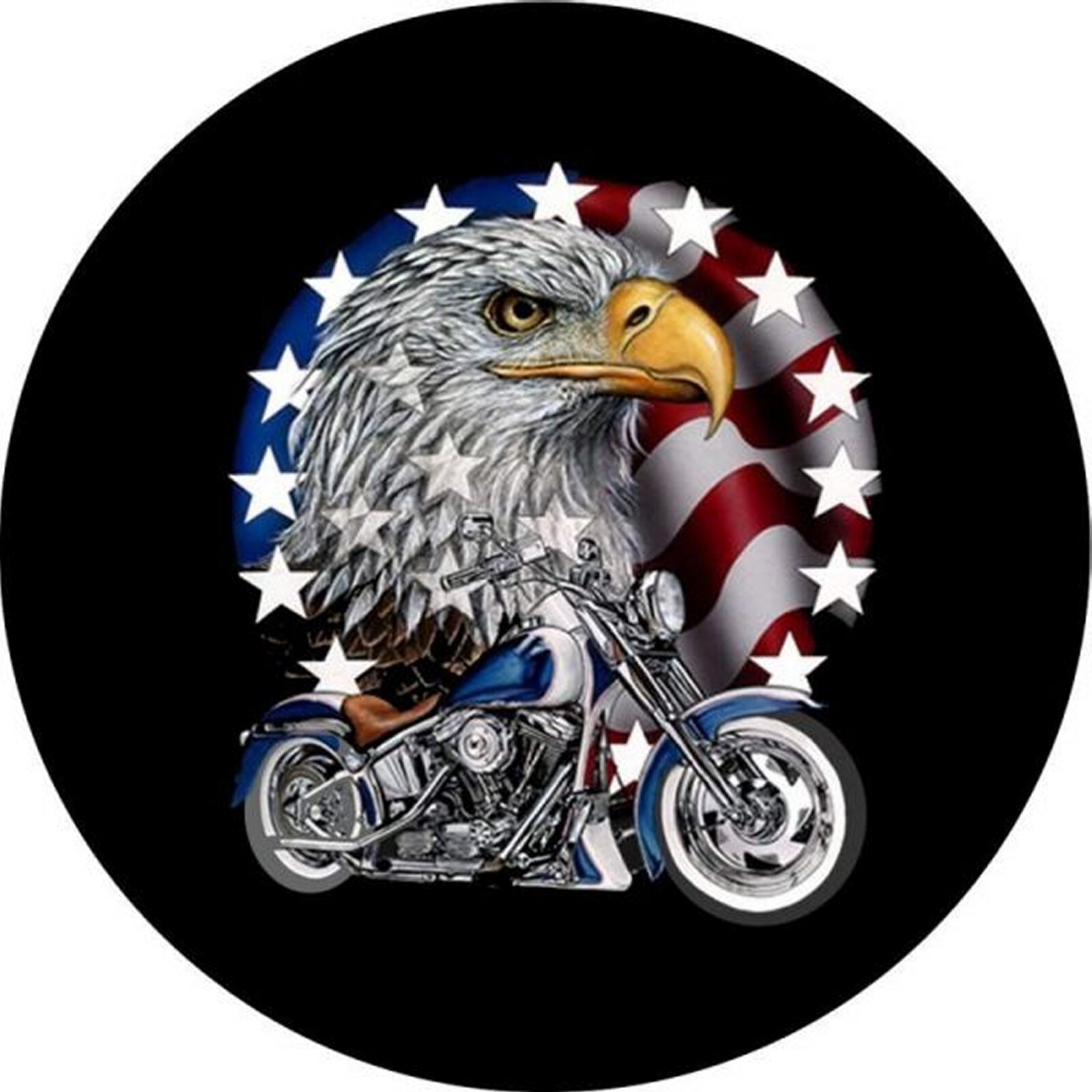 Bar Stool Cover in Motorcycle Eagle gallery