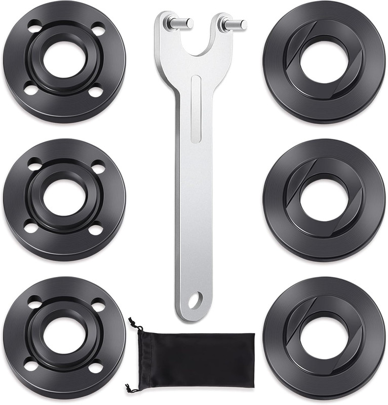 7PCS Angle Grinder Nut Angle Grinder Flange Wrench, Premium Flange Metal Lock Nu gallery