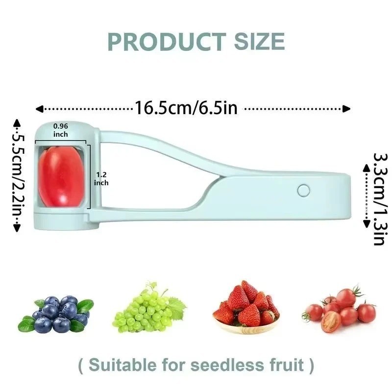 Tomato Slicer Cutter Grape Tools Cherry Fruit Salad Splitter Artifact for Toddle gallery