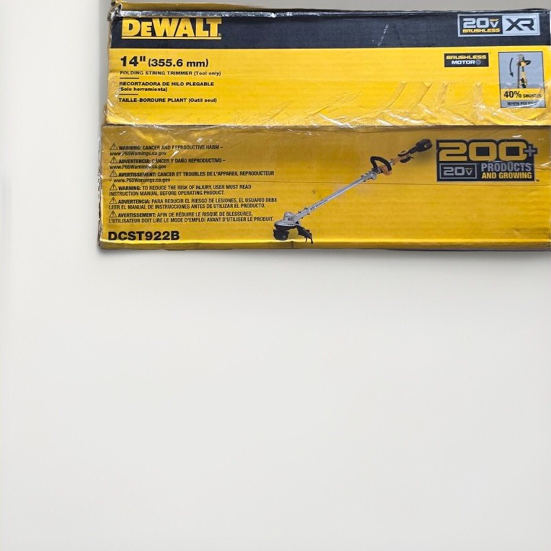 DeWalt 14” (355.6mm) Folding String Trimmer (tool only) gallery