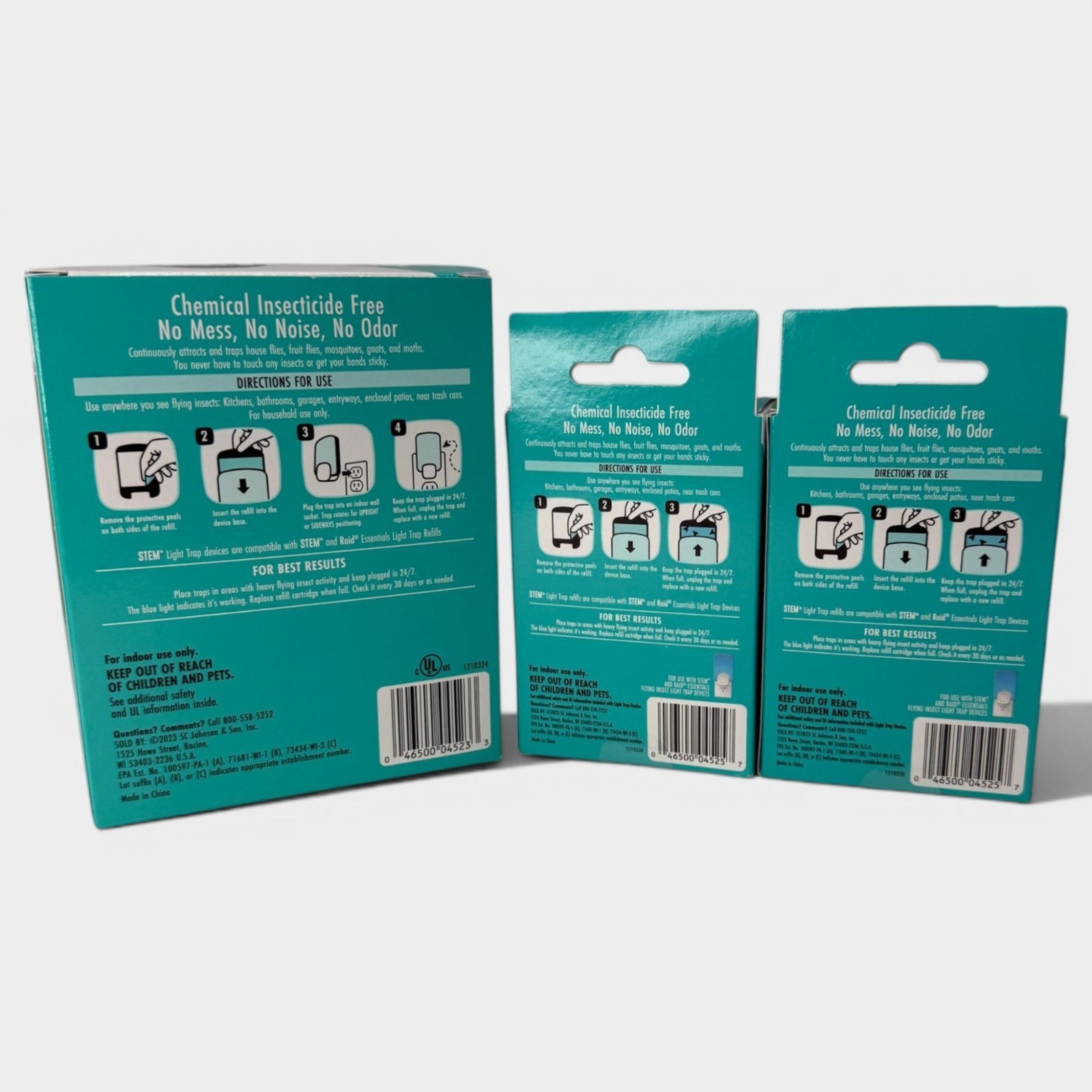 STEM Light Trap Attracts & Traps Flying Insects Starter Kit + 5 Refills gallery