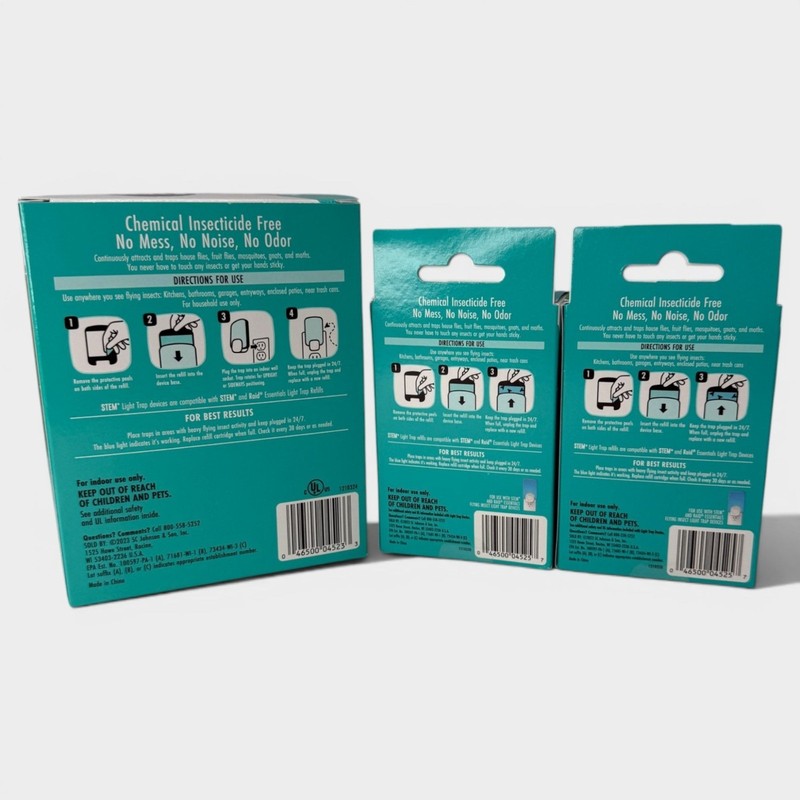 STEM Light Trap Attracts & Traps Flying Insects Starter Kit + 5 Refills gallery