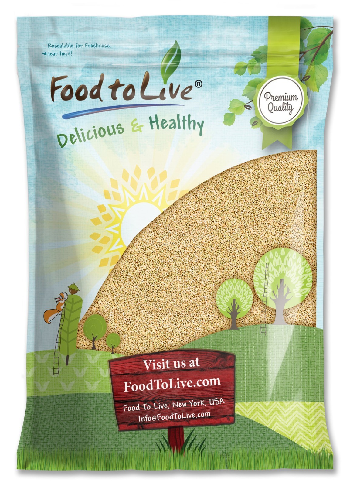 Buckwheat Groats - Kosher, Raw, Vegan - by Food To Live gallery