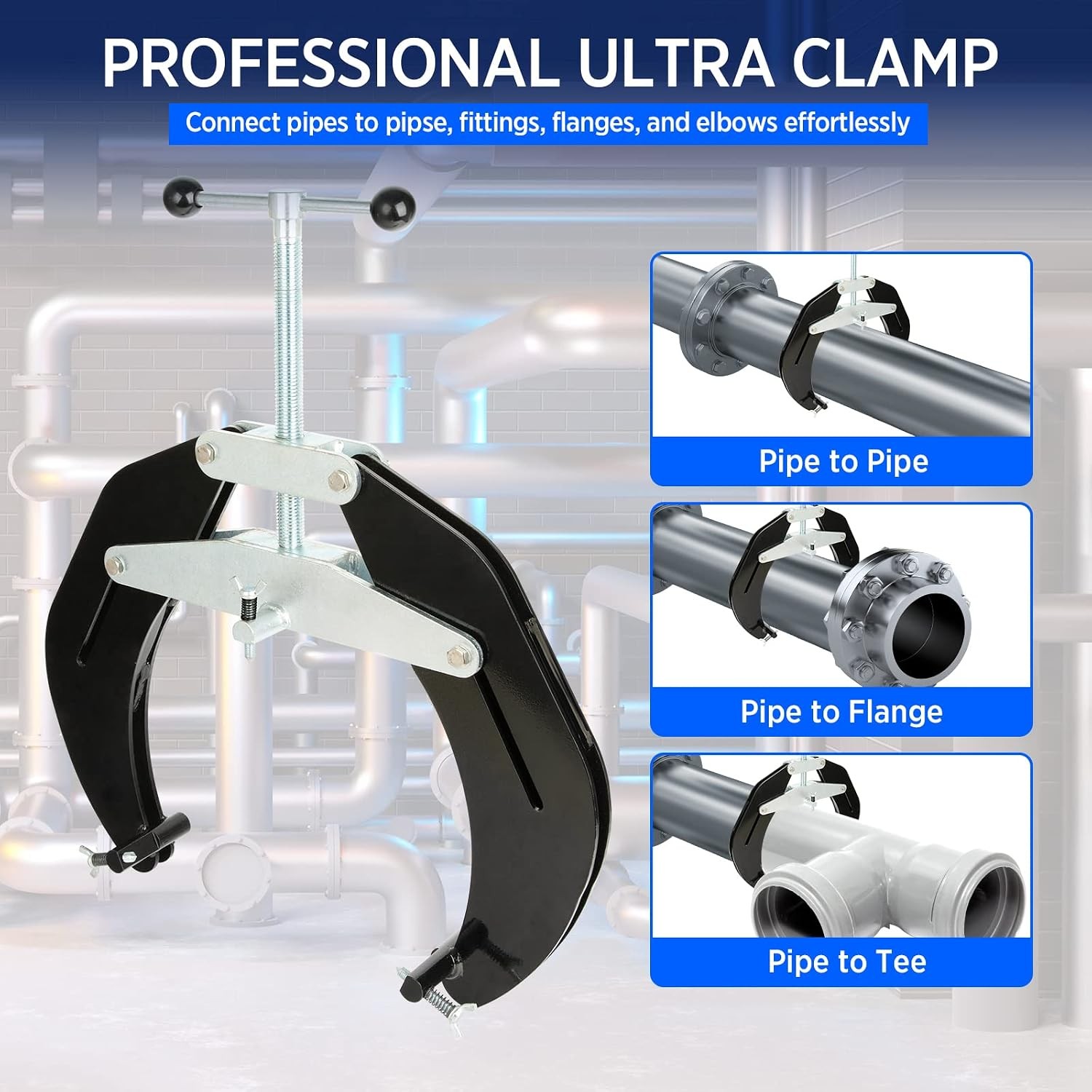 5 12in Steel Pipe Alignment Clamp Tool gallery