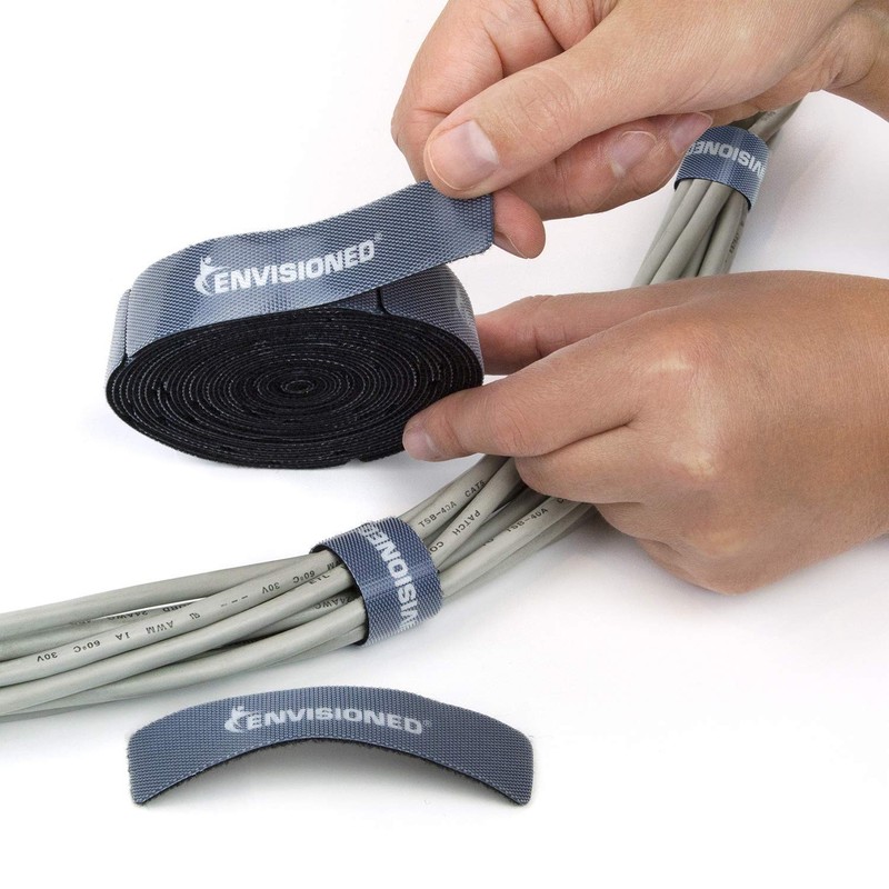 Reusable Cable Ties 3/4" x 6" Self-Gripping Strips Ready to Use Precut Straps... gallery