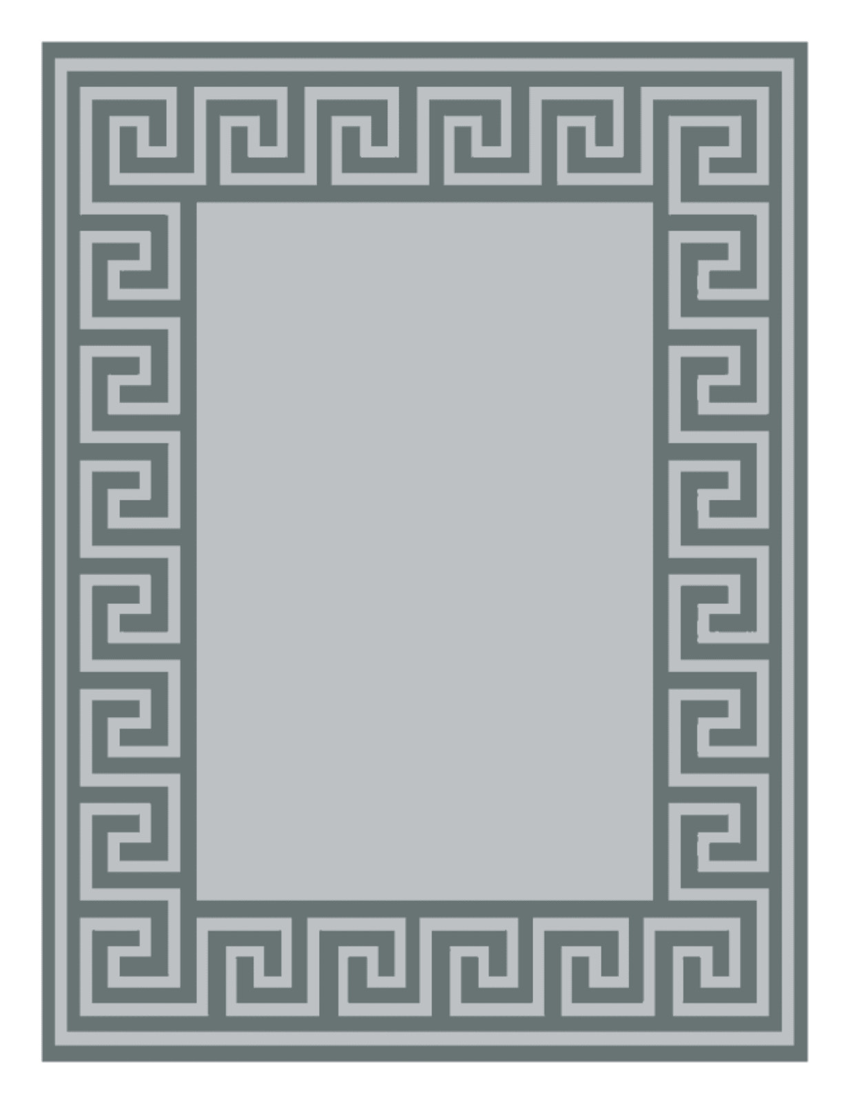 Auto Drive 9' x 12' Reversible Grey Greek Key RV Outdoor Patio Mat, Perfect gallery