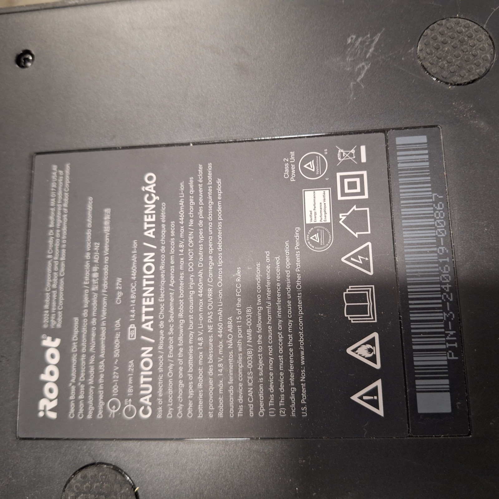 Roomba ADJ-N2 Clean Base Dual Dock Roomba j5 j6 j7 j9+ i3+ i4+ i5+ i7+ Top Half* gallery