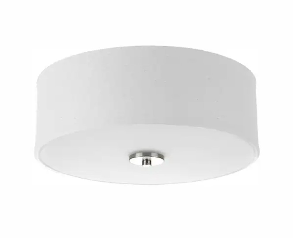 Progress Lighting Inspire Collection 13" Flush mount Light with Linen Shade 17W
