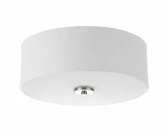 Progress Lighting Inspire Collection 13″ Flush mount Light with Linen Shade 17W