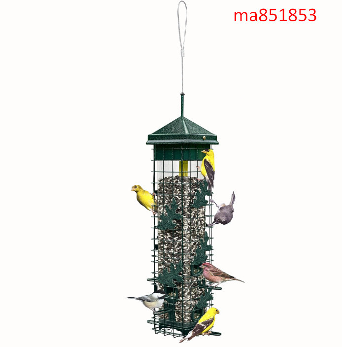 Squirrel Solution200 Squirrel-proof Bird Feeder w/6 Feeding Ports, 3.4-pound