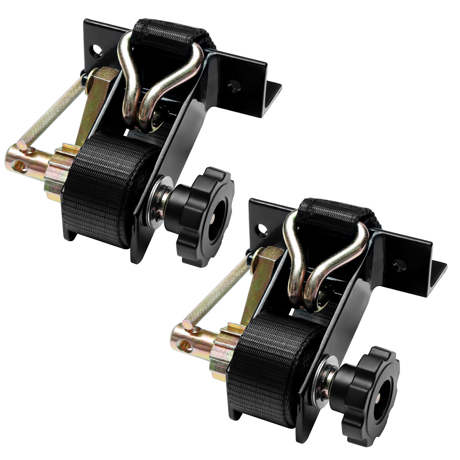 Ladder Rack Ratchet Straps J-Hook Black Square Tube Retractable Tie Down Strap gallery