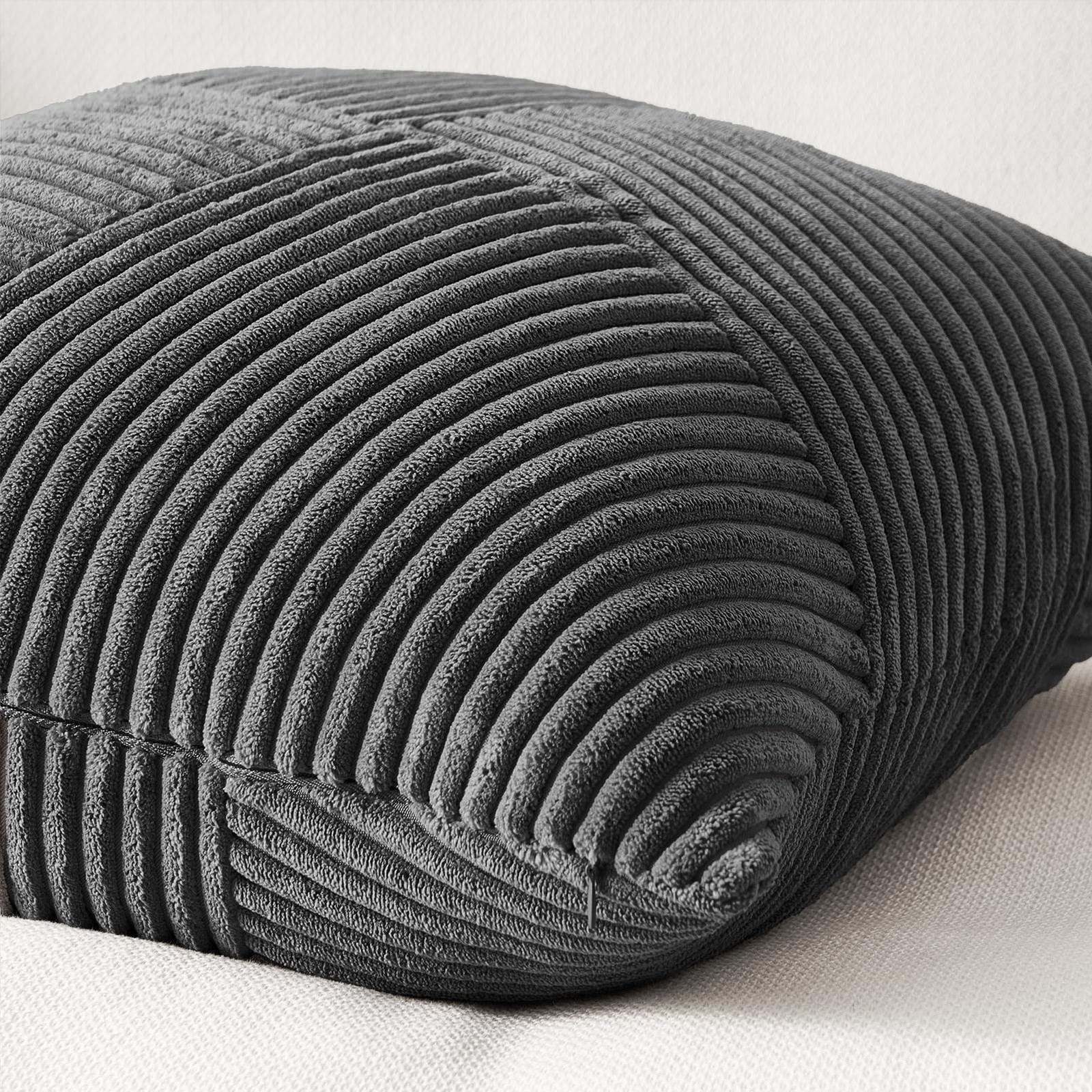 Topfinel Pack of 2 Decorative Throw Pillow 18" x (Pack 2), Darkgrey gallery