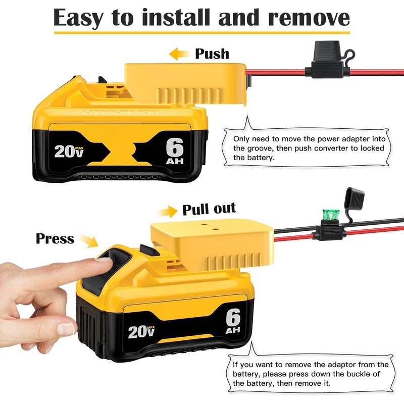 Power Wheels Adapter for Dewalt20V Battery Adapter Power Wheel Battery Converter gallery