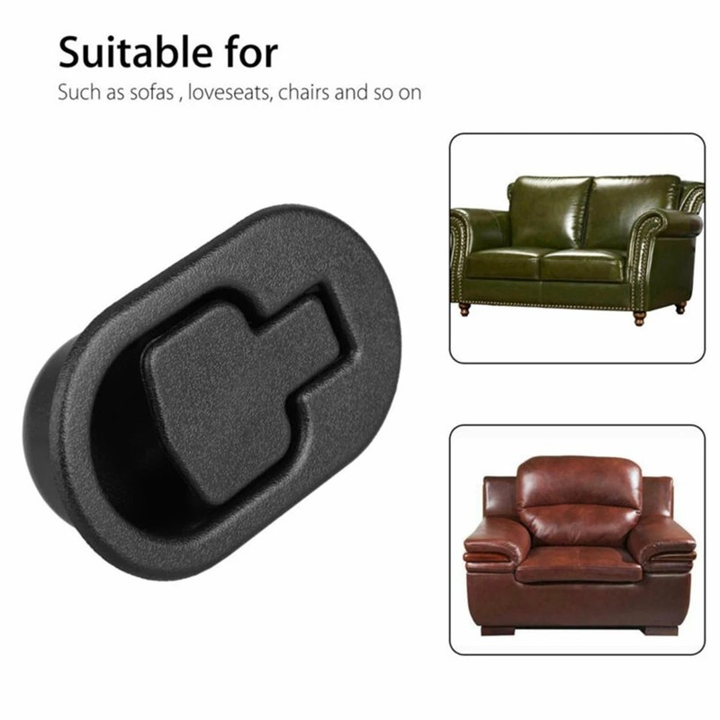 2PCS Universal Sofa Recliner Pull Handle Replacement Release Lever Black gallery