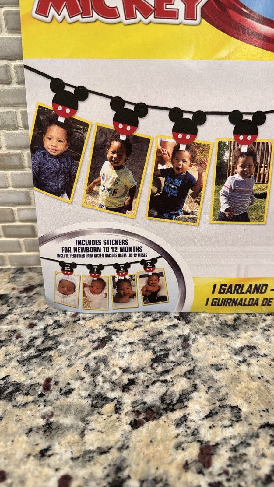 Disney Junior 12’ Mickey Mouse Photo Garland Holds 13 Photos birth - 12 months 5 gallery