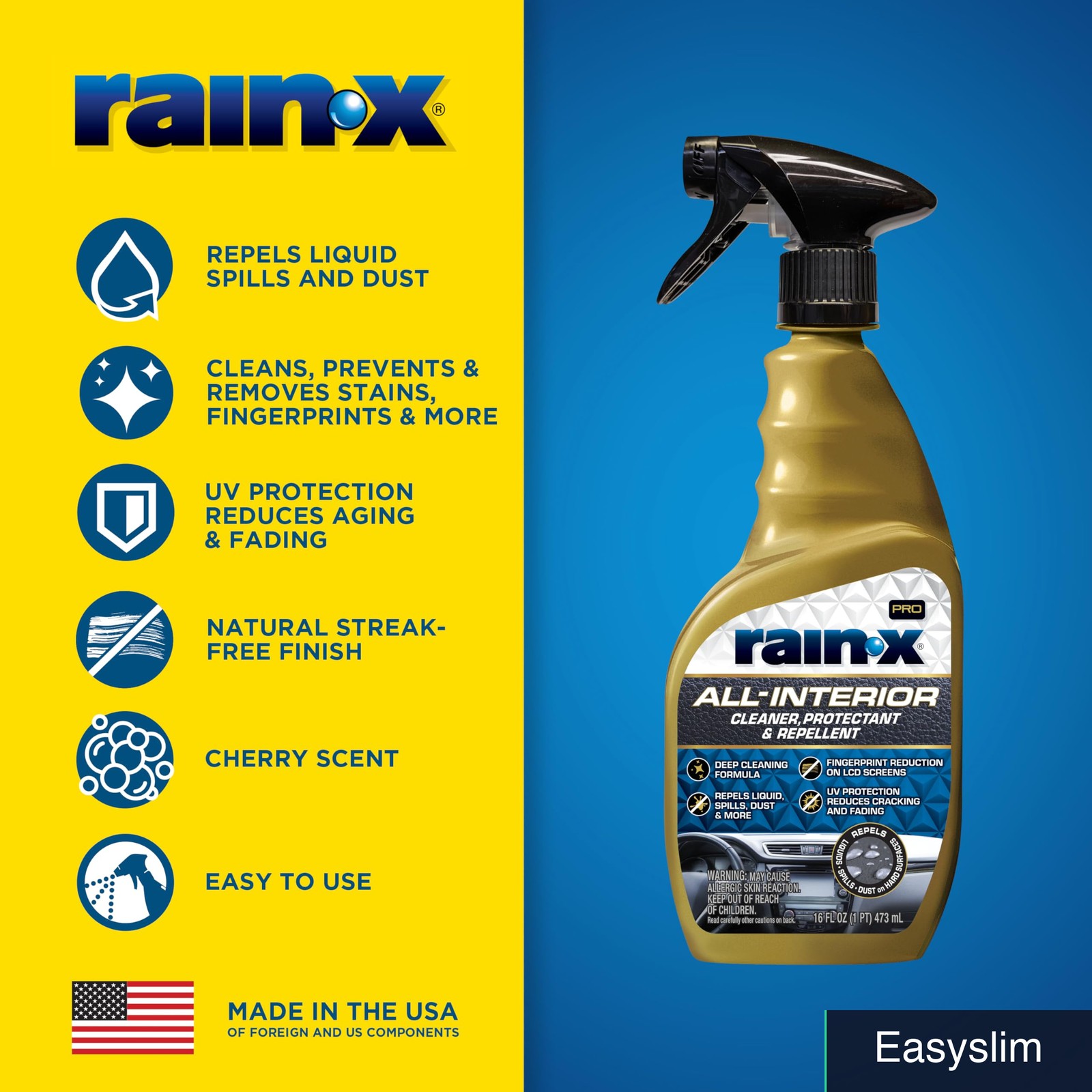 Car Interior Cleaner Protectant UV Protection Non-Greasy Liquid 16oz gallery