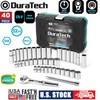DURATECH 30PC 1/4" 3/8"/40PC 3/8"/70PC 1/4" 3/8" Socket Set Quick-release Socket gallery