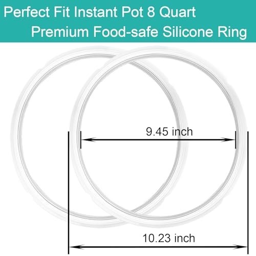 2-pack Sealing Ring 8 Qt for Instant Pot Sealing Ring for 8 Quart Instapot, Food gallery