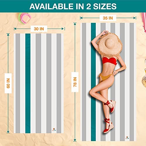 SUN CUBE Microfiber Beach Towel, Quick Dry Sand Free Beach Towel, Lightweight... gallery