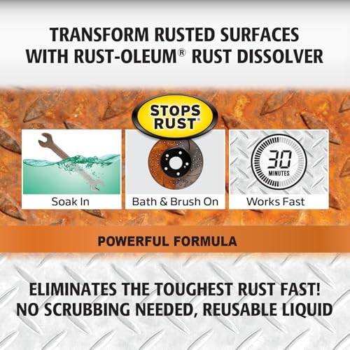 Rust Dissolver Soak & Bath | Heavy-Duty Corrosion 32 Fl Oz (Pack of 1) Liquid gallery