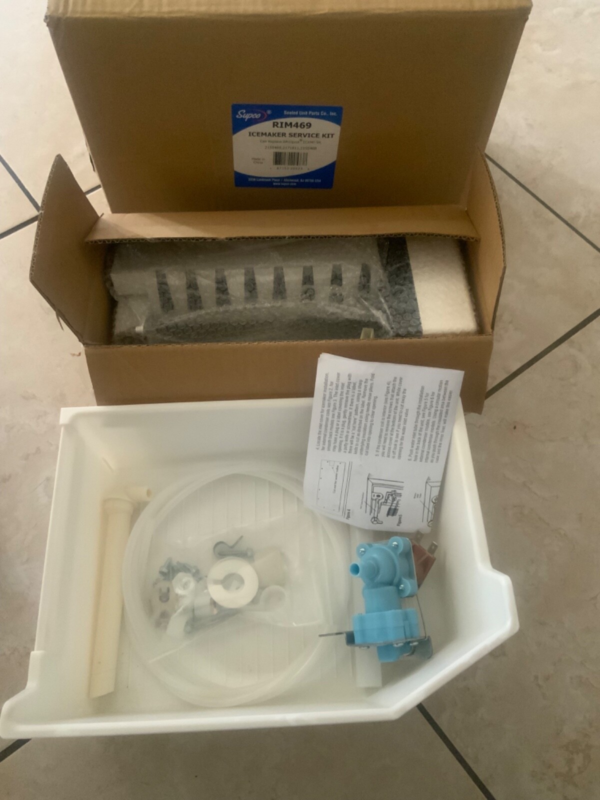 Supco RIM469 Replacement Icemaker Kit for Whirlpool 2155469A and ECKMF-94 gallery