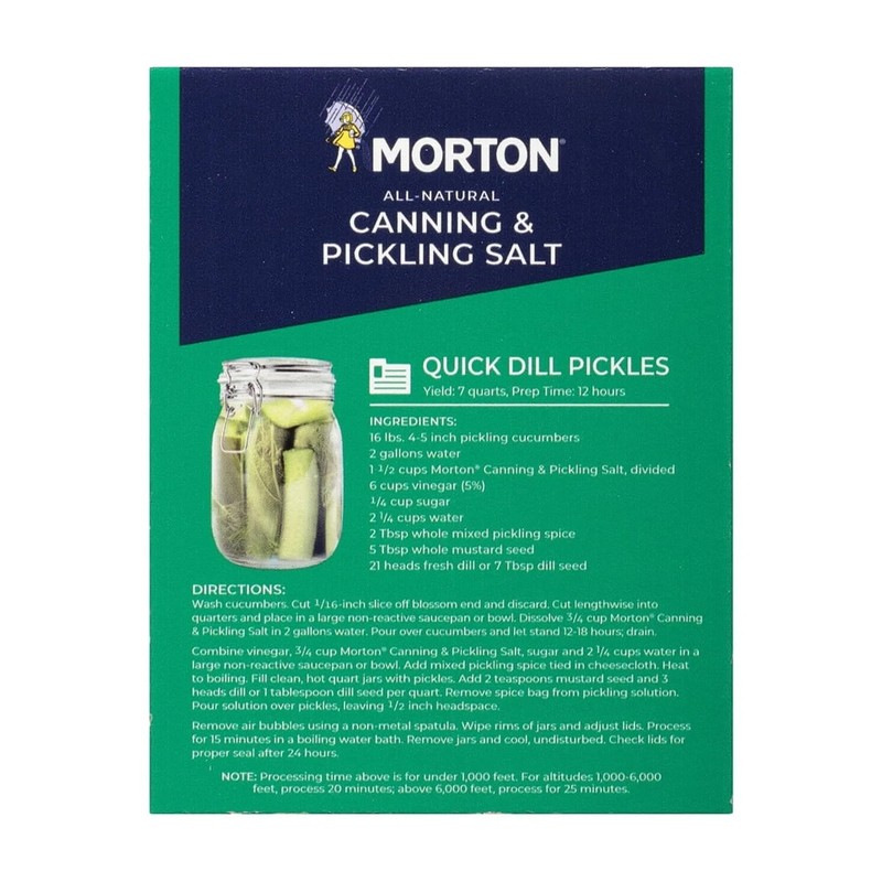 (4 pack) Morton® Canning & Pickling Salt, for Preserving and Pickling, 4 lb Box. gallery