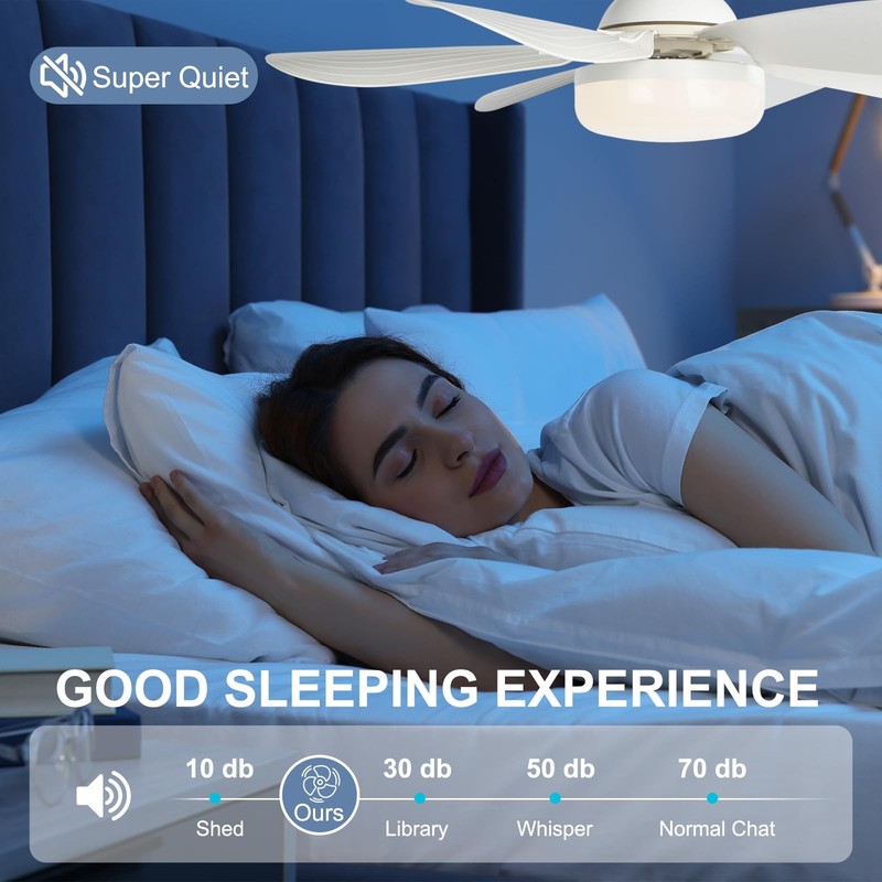Dimmable Socket Fan Light, 20.5IN Remote Control Combo for Garage, Kitchen, Room gallery