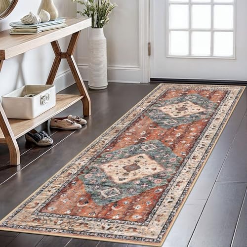 Runners for Hallways 2x6 Ft Washable Kitchen Runner Rug Boho Runner Rug for gallery