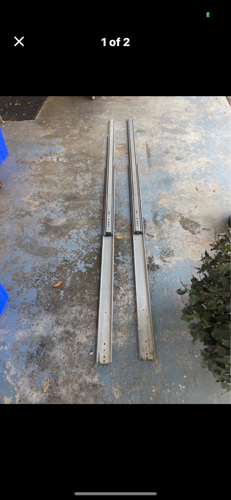 2 Drawer slides, Full Extension, 60 Inch, Heavy Duty, 500 Pounds Capacity, Zinc gallery