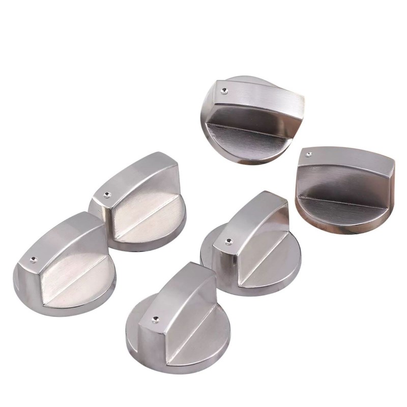 New 6pcs Gas Stove Knobs Cooker Oven Kitchen Control Metal Replace gallery