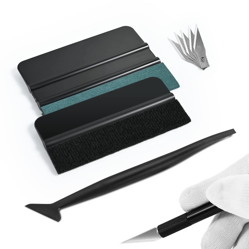 Car Window Tint Installation Kit Vinyl Wrap Tools With Felt Squeegee, Micro ... gallery