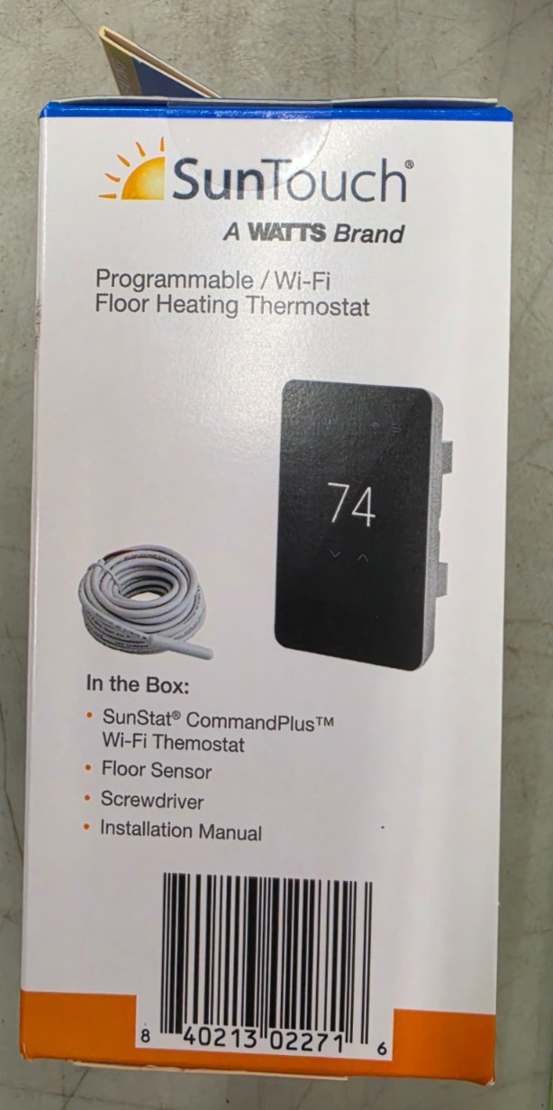 SunTouch SunStat CommandPlus Programmable WiFi Floor Heating Thermostat 1139-09 gallery