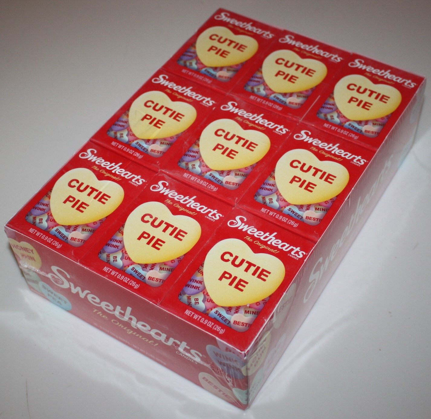 Sweethearts ( 36 Boxes ) Conversation Hearts Cutie Pie Candy - Best By 09/2027 gallery