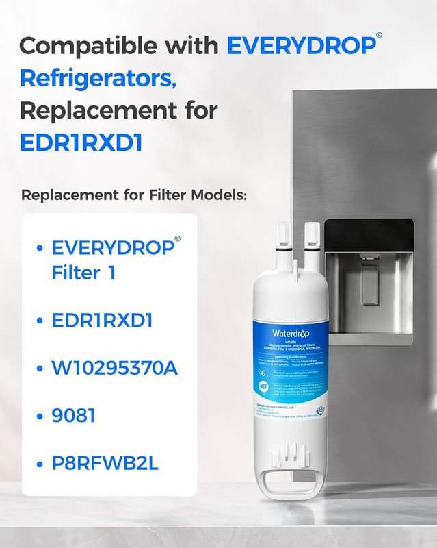 Waterdrop Refrigerator Filter, Replacement for Kenmore®46-9081, 46-9930, 2 Pack gallery