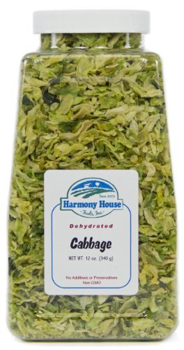 Harmony House Foods Dehydrated Cabbage Flakes - Air Dried Vegetables for Soup gallery
