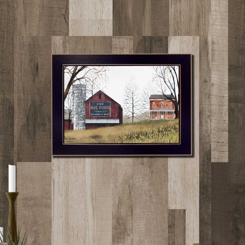 "Mail Pouch Barn" 14x10" Printed Wall Art Ready To Hang Framed Poster 2 lbs gallery