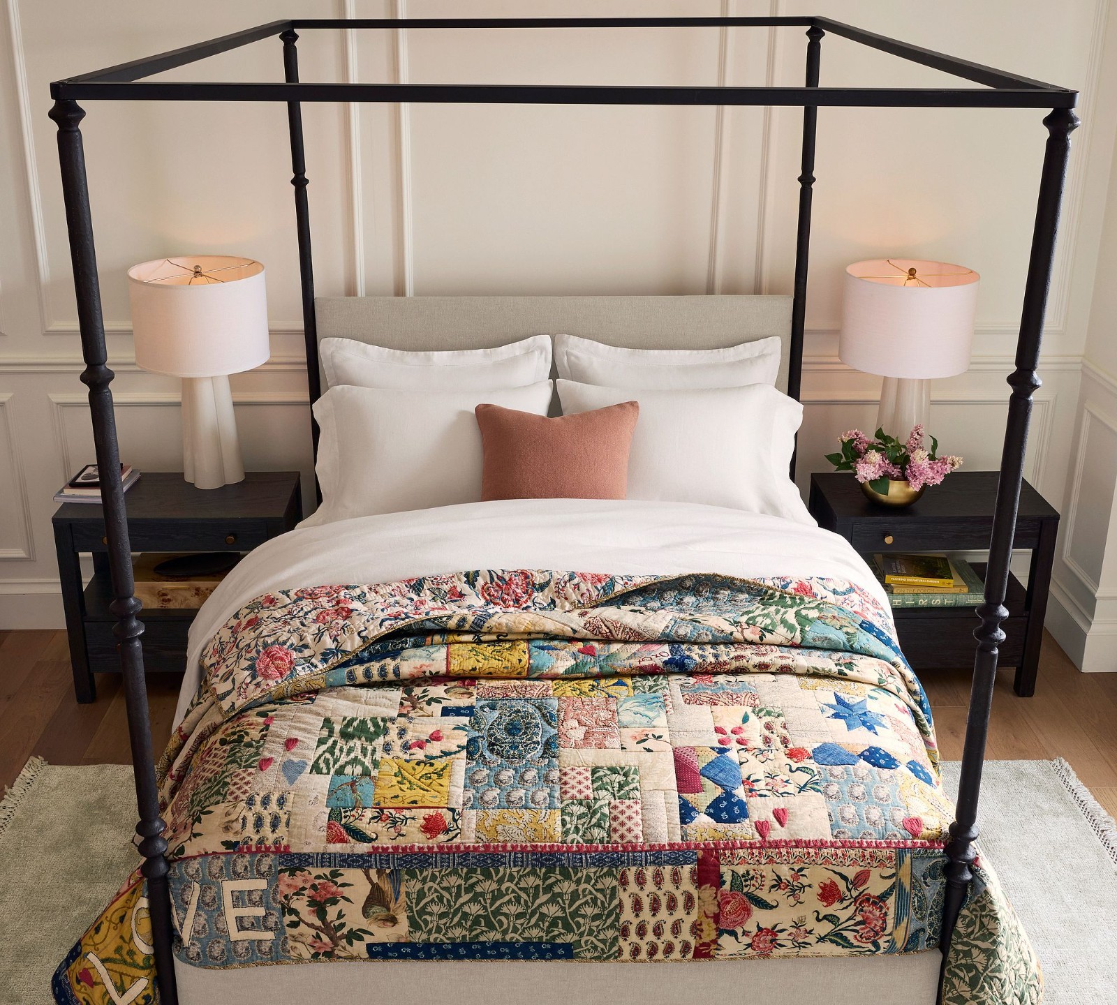 Pottery Barn Elise Love Reversible Quilt Standard King Euro Sham Pick Size gallery